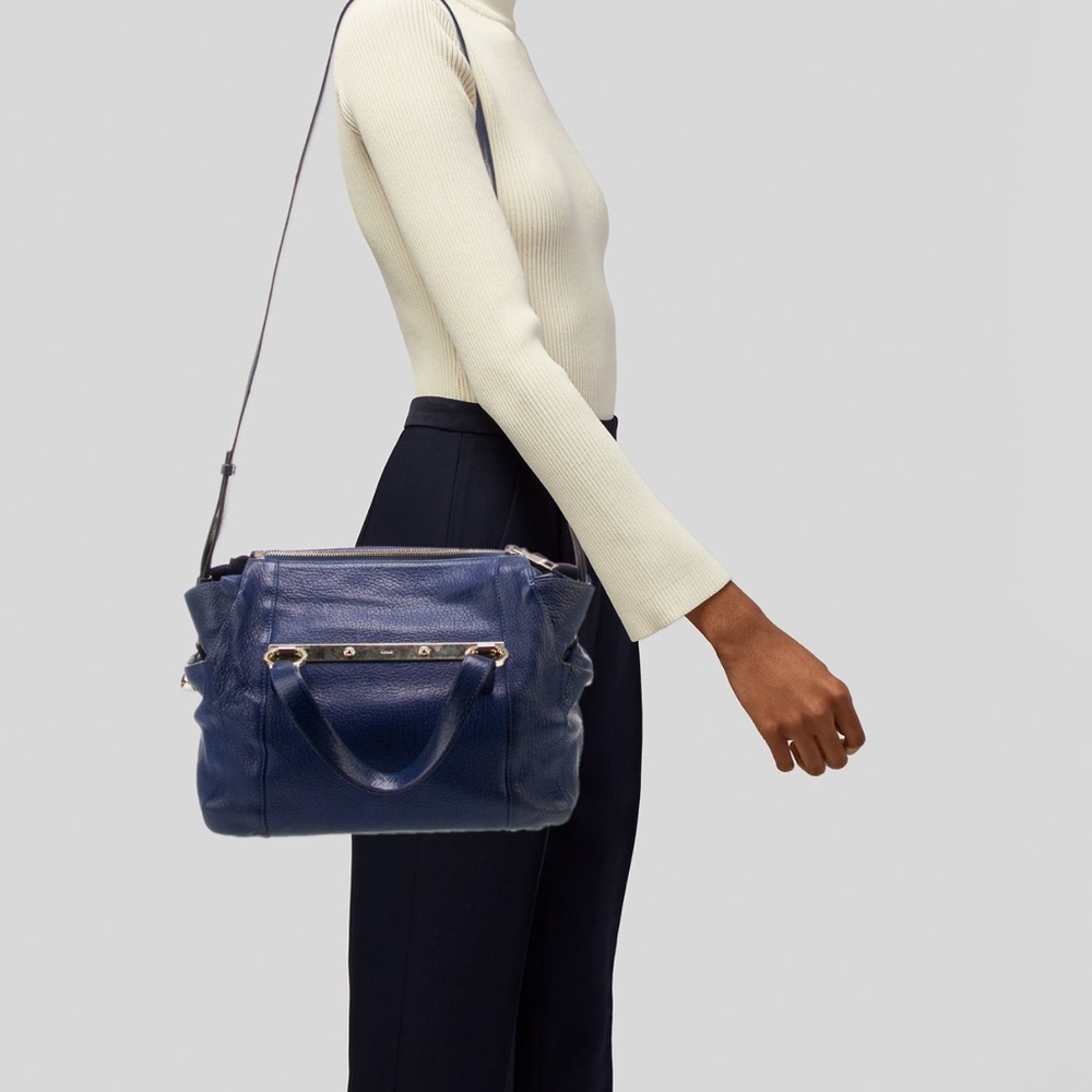 Chlo Solid Leather Shoulder Bag - image 2